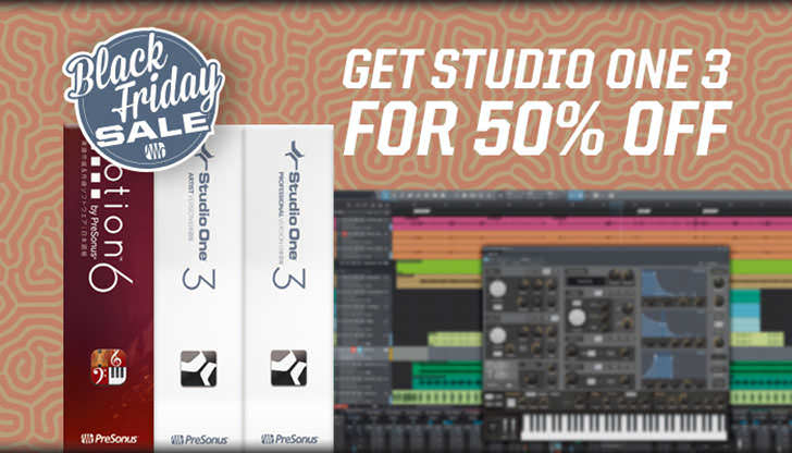 MI7 Japan PreSonus Studio One Black Friday Sale