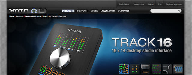 MOTU、新型オーディオ・インターフェース「Track16」を発表 - ICON