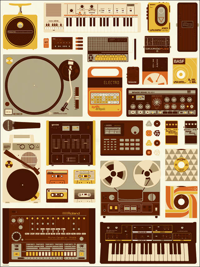 Sound_Music_Gadget_Art_Poster