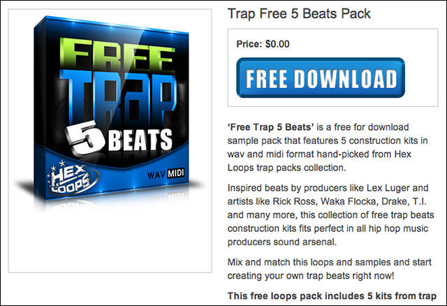 Hex_Loops_Trap_Free_5_Beats_Pack