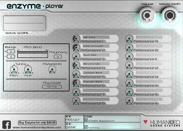 Humanoid Sound Systems - Enzyme Player