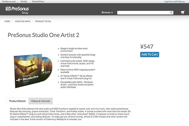PreSonus - Studio One Artist 2 Sale