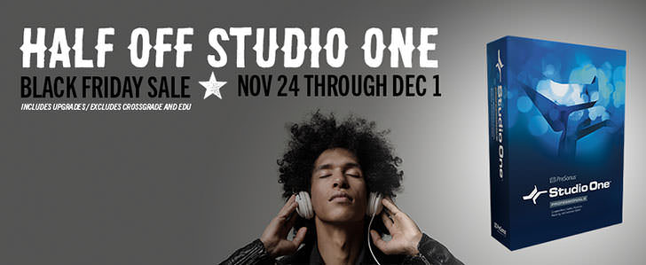 PreSonus Studio One - Black Friday Sale 2014