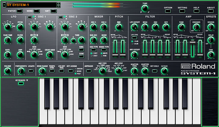 Roland SYSTEM-1 Software Synthesizer