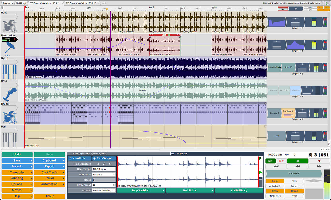 Tracktion Software - T5 DAW