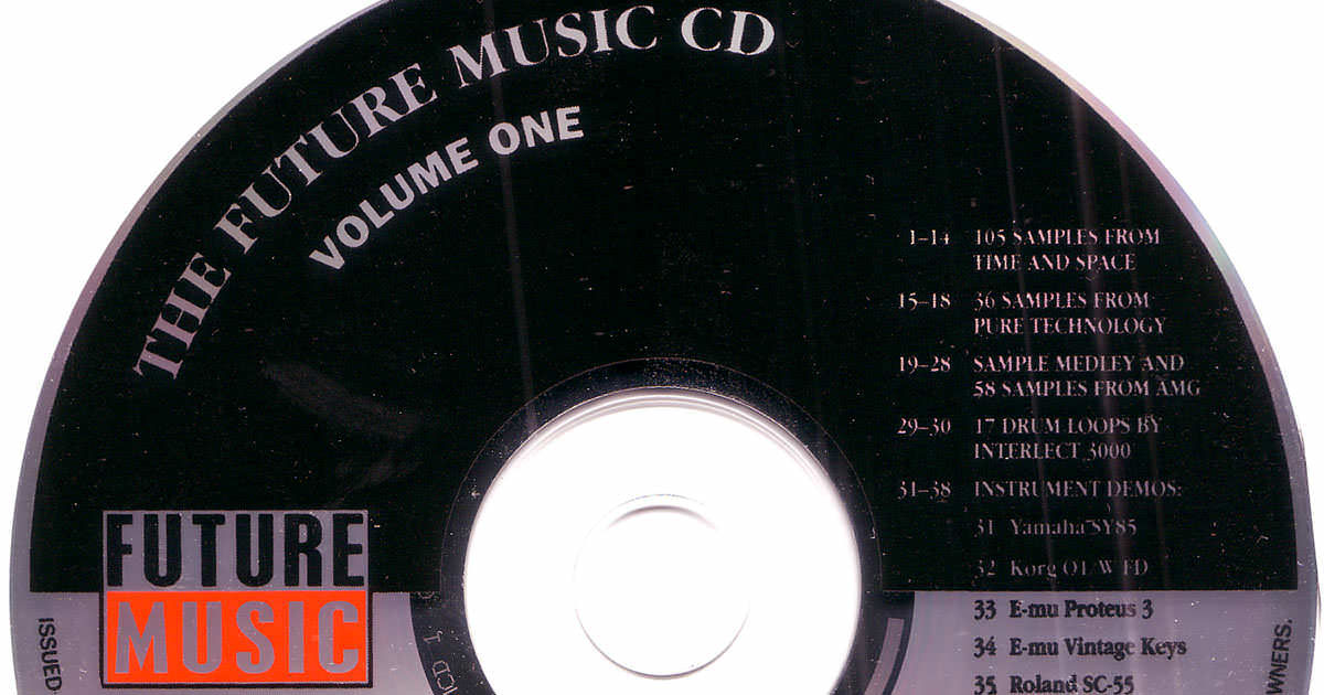 Future Music誌が92〜93年頃に制作した貴重なサンプリングCDが 