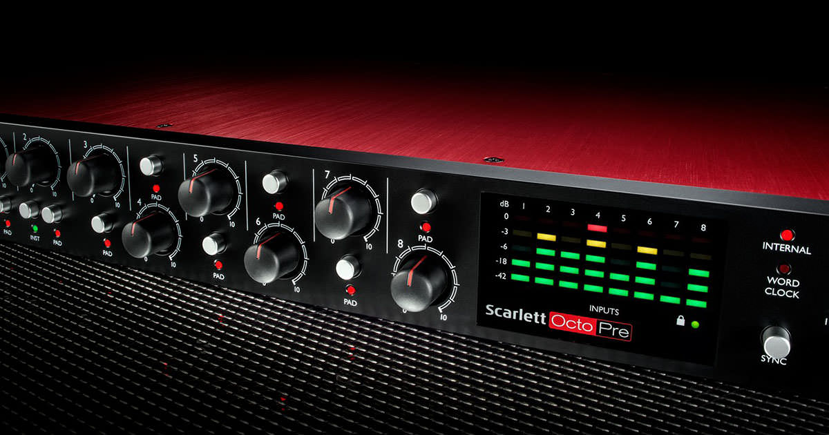 NAMM 2017: Focusrite、新製品「Scarlett OctoPre／Scarlett OctoPre