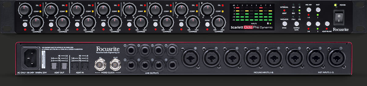 NAMM 2017: Focusrite、新製品「Scarlett OctoPre／Scarlett OctoPre