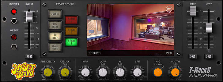 IK Multimedia - T-RackS Sunset Sound Studio Reverb