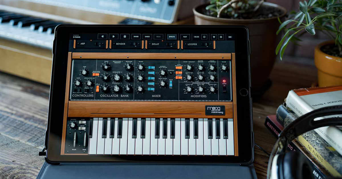 Moog Music、名機Minimooogを再現したiOSアプリ、「Minimoog Model D Synthesizer App」を無償