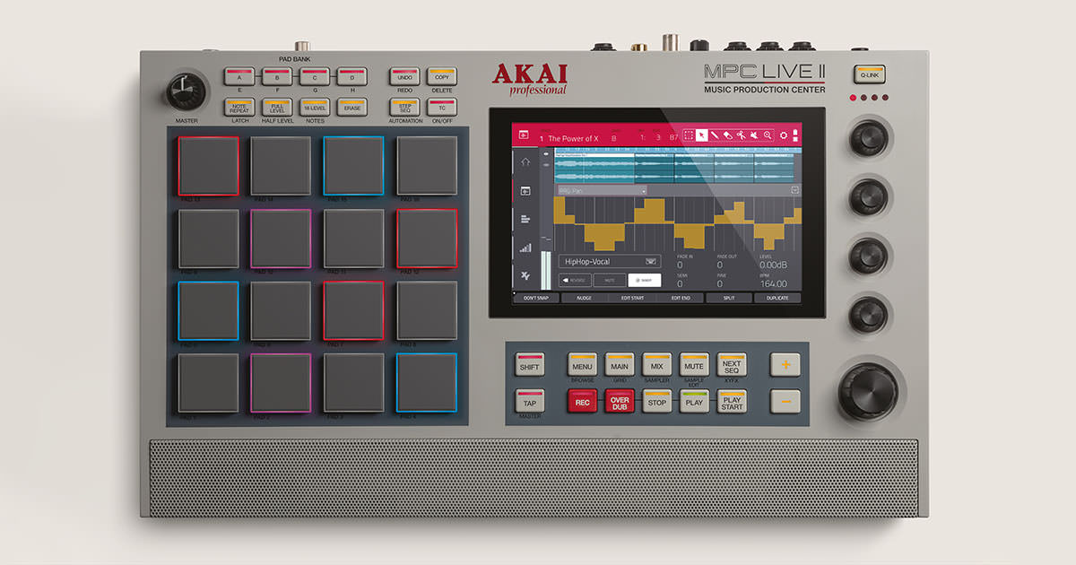 AKAI Professional、伝統の“MPCカラー”の音楽制作マシン、「MPC Live