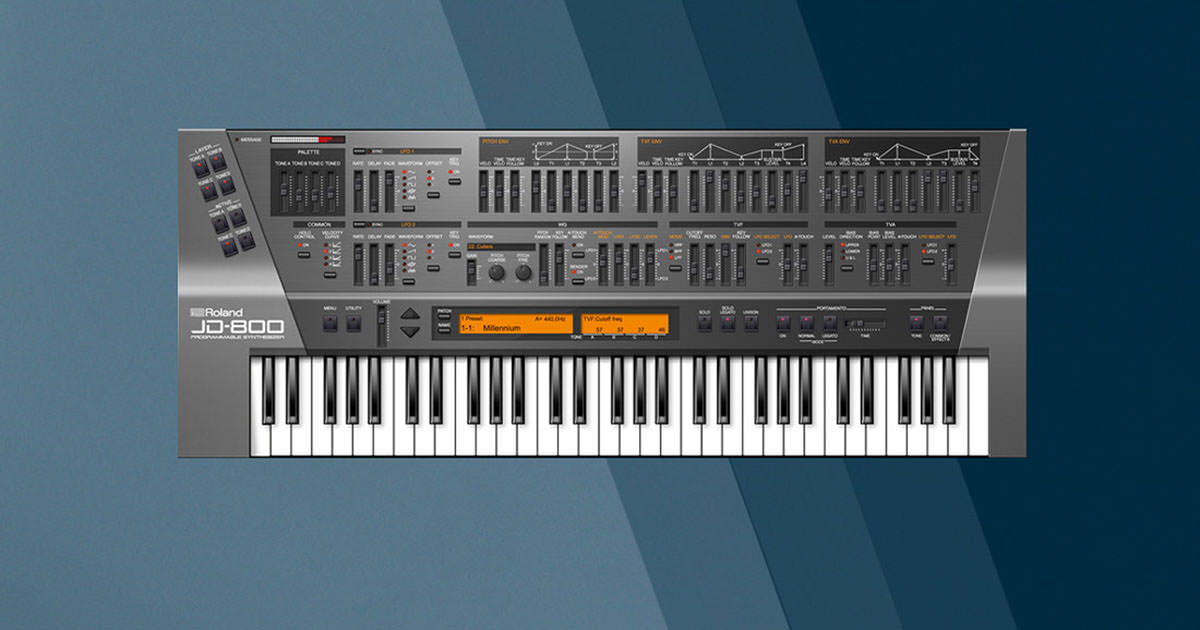 Early '90sを代表するデジタル・シンセの名機 JD-800が遂にプラグイン化…… ローランドから「JD-800 Software  Synthesizer」が登場 - ICON