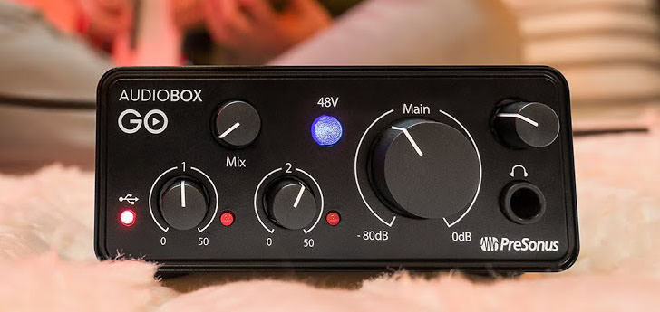 PreSonus、9,900円で購入できる超小型オーディオIF、「AudioBox GO」を 