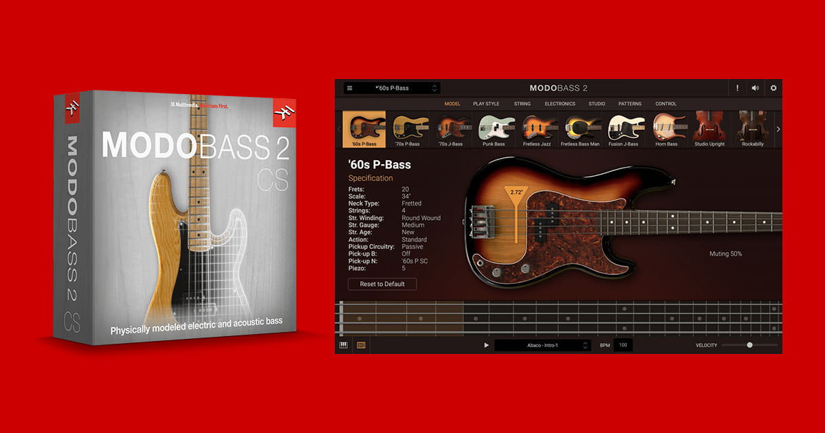 IK Multimedia、定番ベース音源 MODO BASSの無償版の提供を開始…… '60s