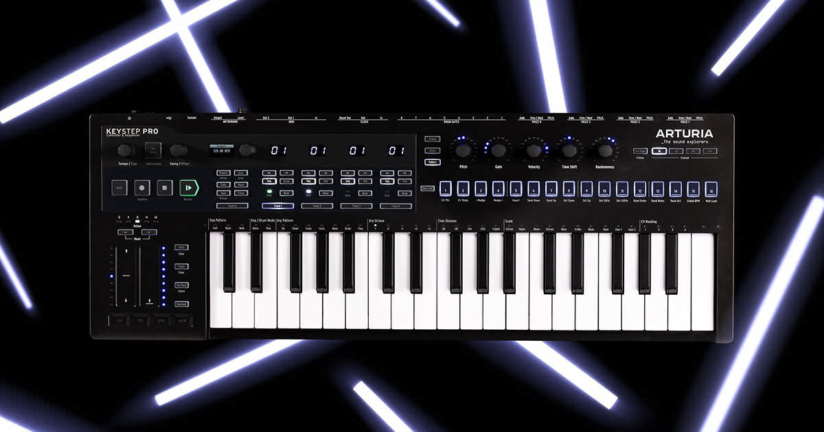 Arturia、新型シーケンス・コントローラー「KeyStep Pro Chroma」を