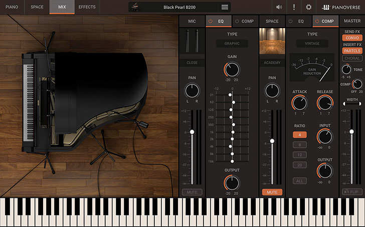 IK Multimedia - Pianoverse Black Pearl B200