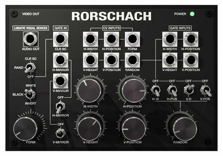 Lumatic Visual Devices - Rorschach video synthesizer