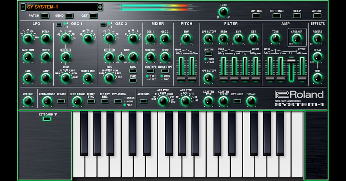 ローランド、AIRA SYSTEM-1とSH-101のソフト・シンセ版を販売