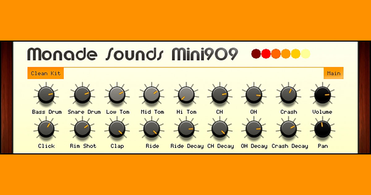 TR-909のサウンドをFLACで収録したソフト音源、「Mini909」が