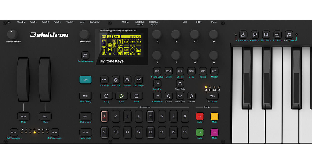 SUPERBOOTH19: Elektron、新製品「Digitone Keys」を発表…… 待望の