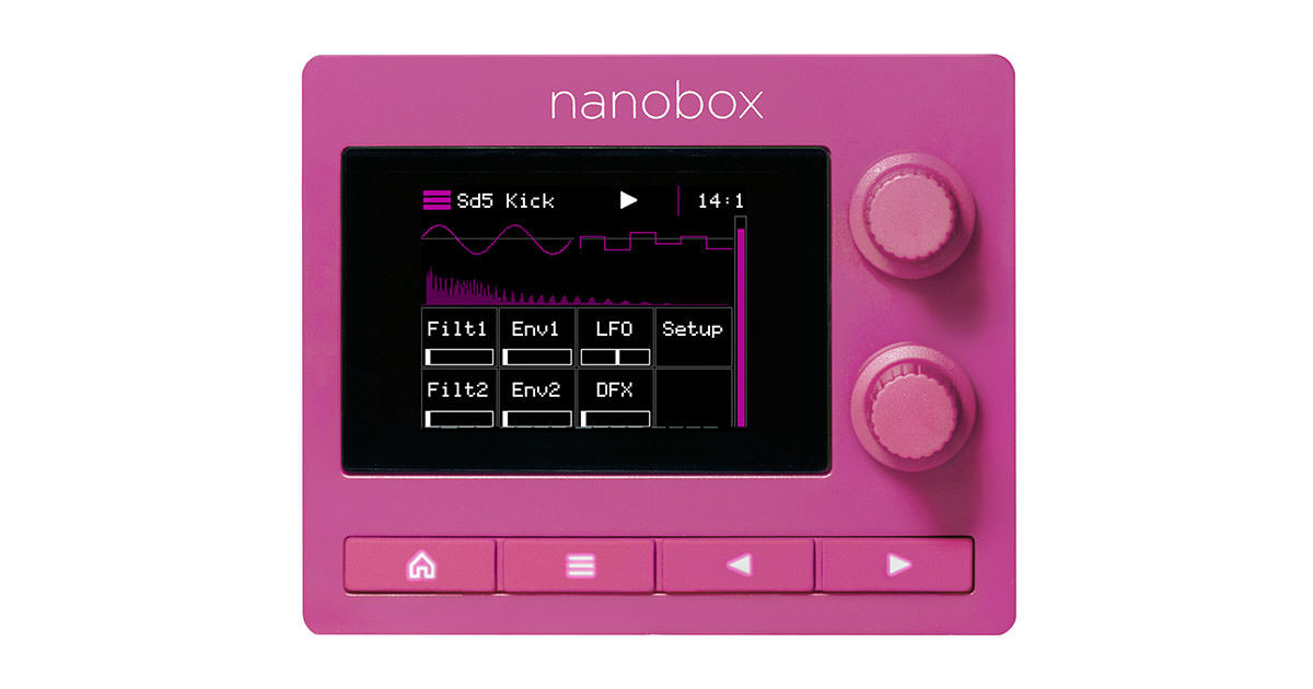 ピンク色のキュートなマイクロ・グルーヴ・マシン、1010music 