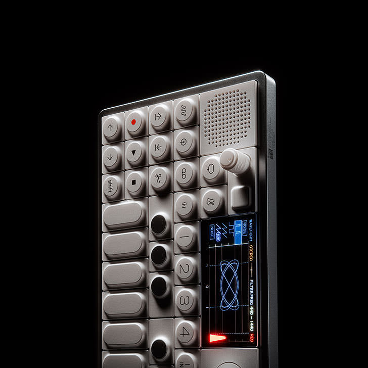 teenage engineering OP-1 field in space